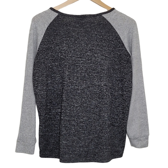 2/$30 MIKK LOUNGE Long Tee Lounge Casual Grey - Picture 2 of 6